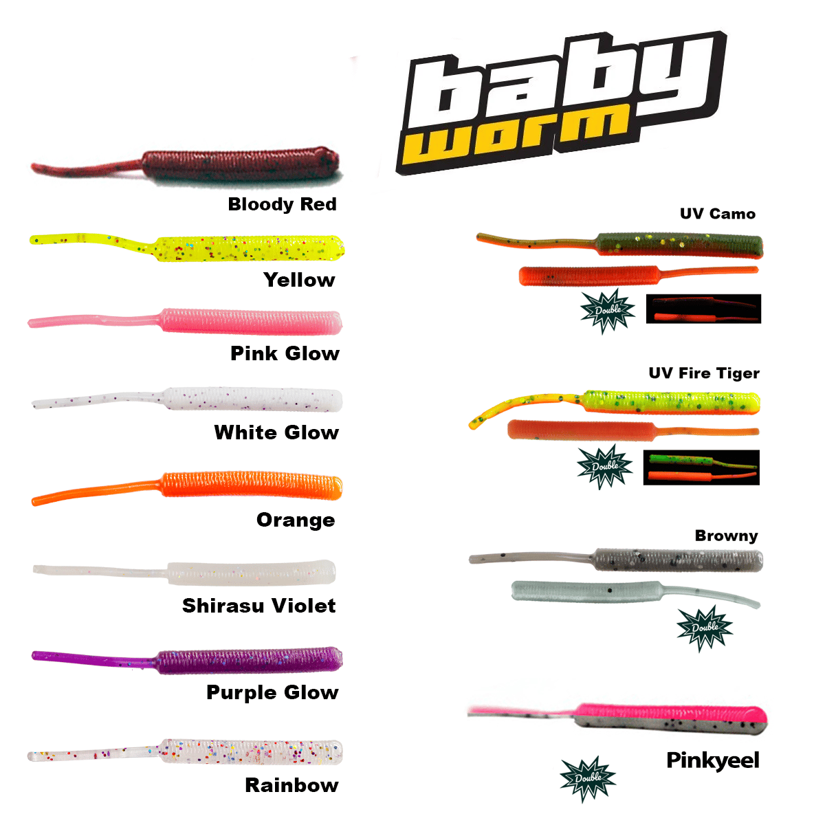 Fujin Baby Worm 5,2cm Floating LRF Silikonu - UV Camo