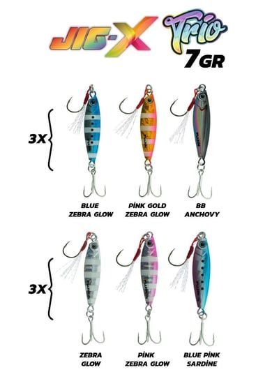Fujin Jig-X Trio 3lü Micro Jig 15gr