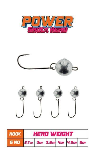 Fujin Power Shockhead #6 Hareketli Jighead - 3,5gr