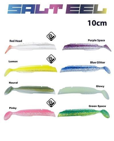 Fujin Salt Eel Body 10cm x3 Silikon Yem Gövde - 033 Green Space