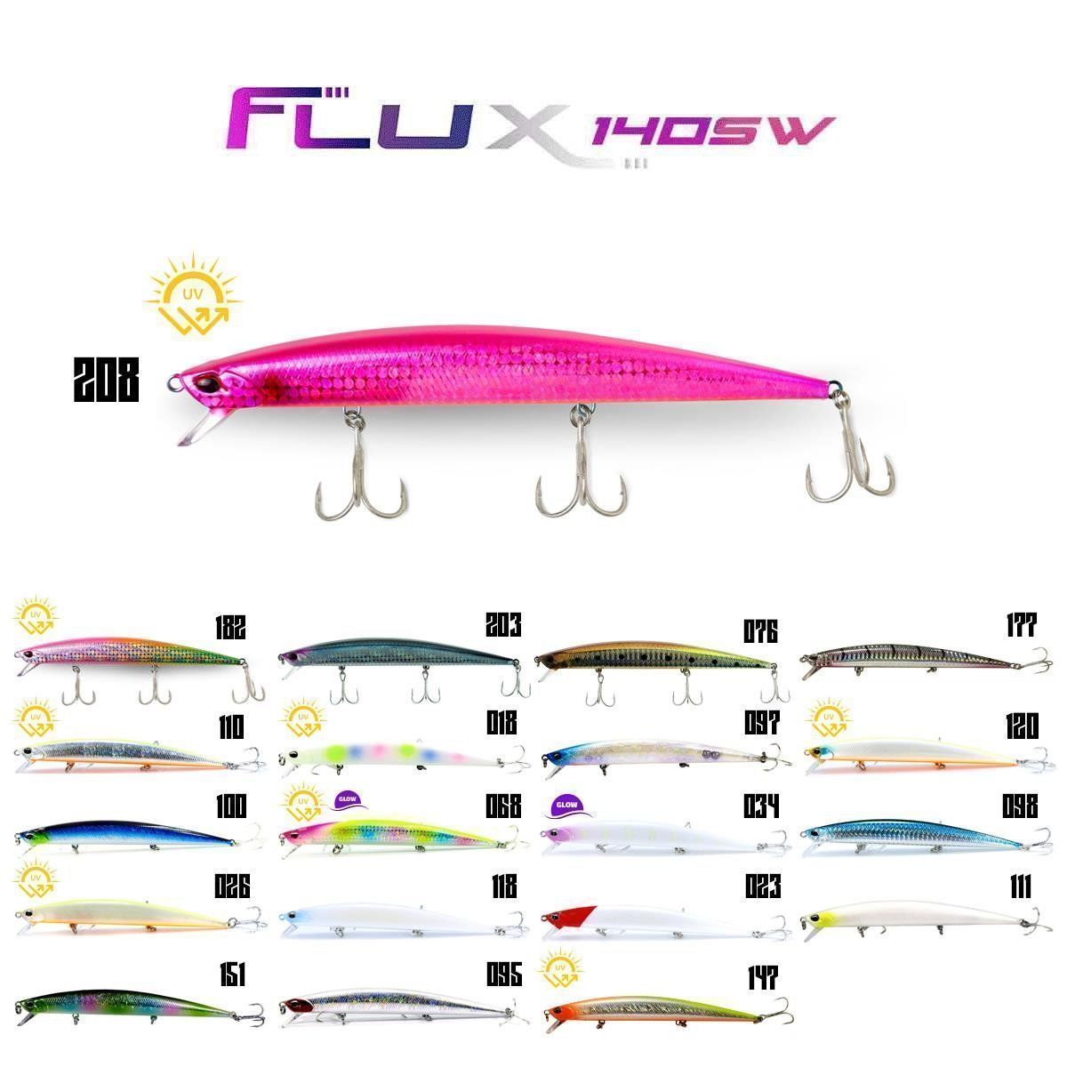 Fujin Flux 140mm 18gr Floating Maket Balık - 203 Black Back GB