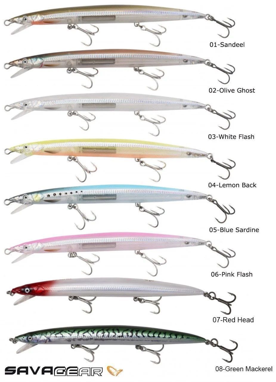 Savage gear Sandeel Jerk Minnow 175 25g Suni Yem - 07-Red Head