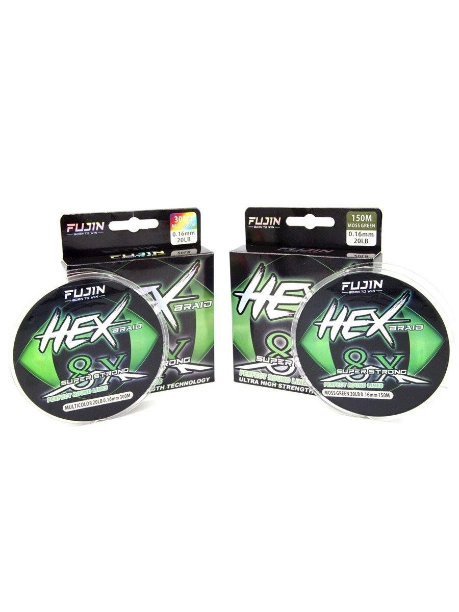 Fujin Hex Braid 8x 150mt Moss Green PE İp Misina 0,08 mm