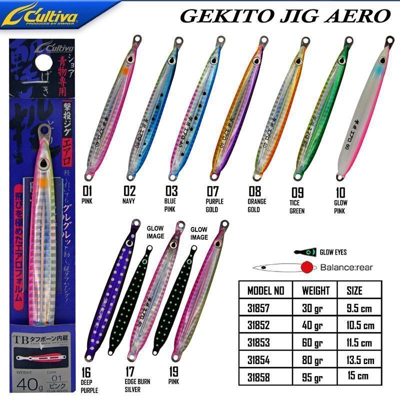 Cultiva 31853 Gekito Jig Aero 60g 11.5cm - 10
