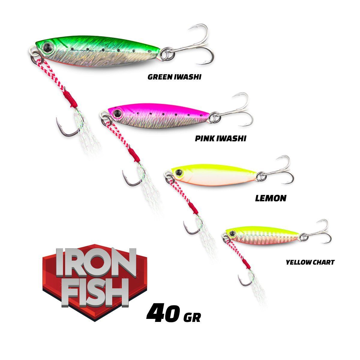Fujin Iron Fish 40gr 78mm Jig Yem - LEMON