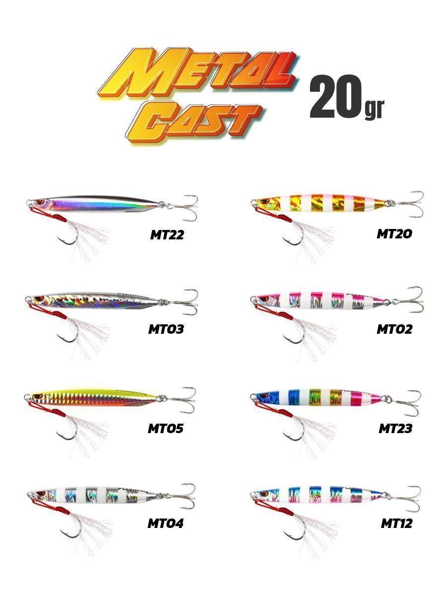 Fujin Metal Cast 20gr Light Jig Metal Yem - MT23 Jolly Zebra Glow