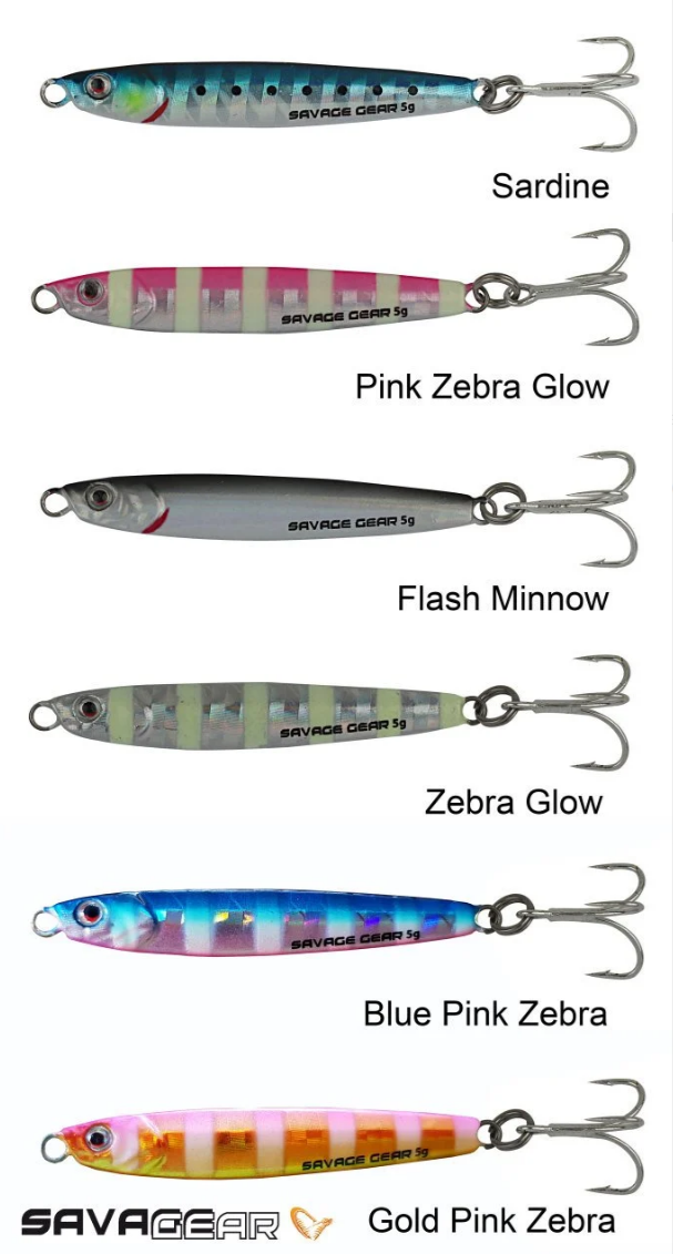 Savage gear 3D Slim Minnow 5 gr 4,6 cm Jig Sahte Balık - Pınk Glow Zebra