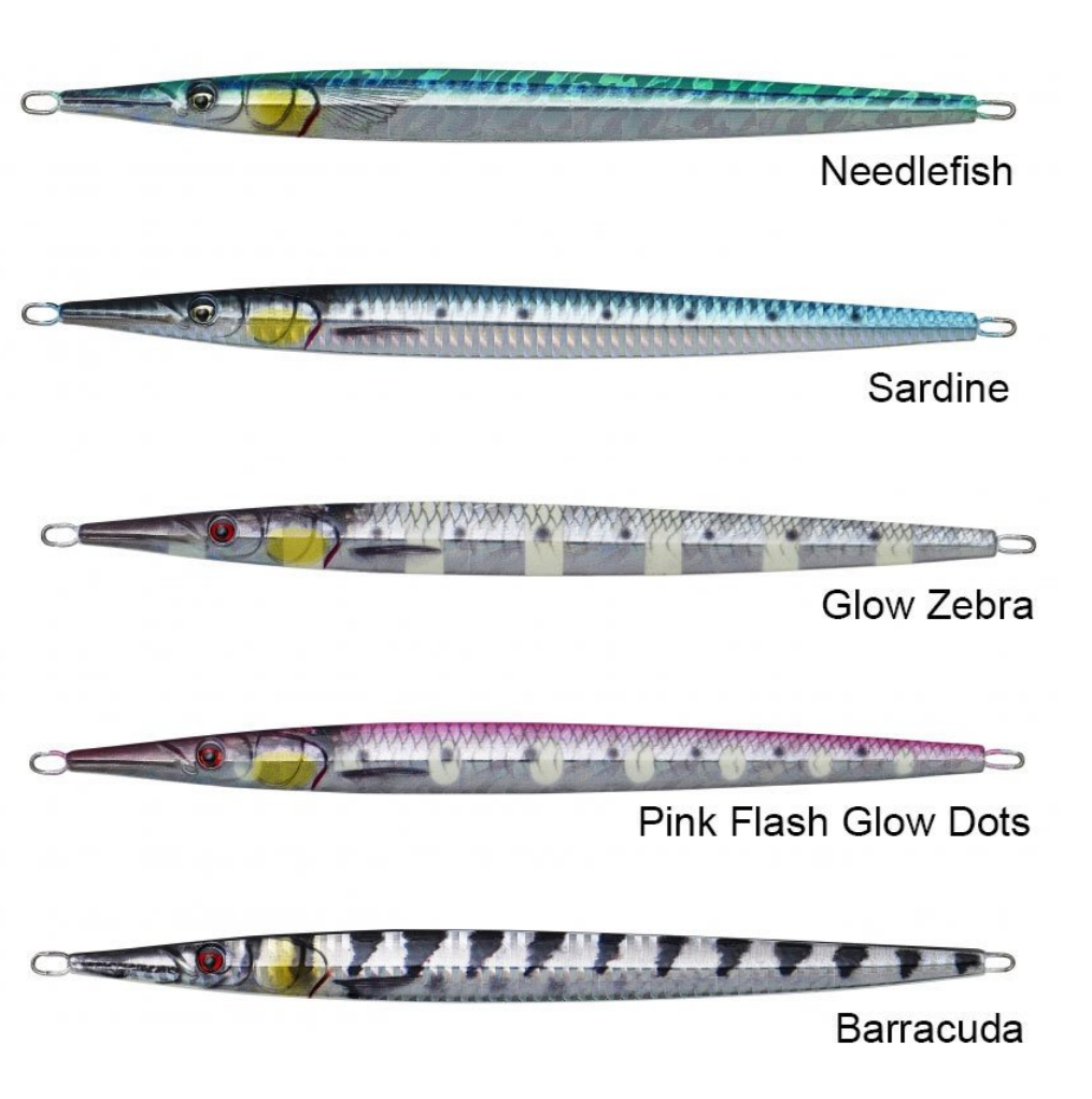 Savage gear 3D Needle Jig 120 gr 21,5 cm Sahte Balık - Glow Zebra
