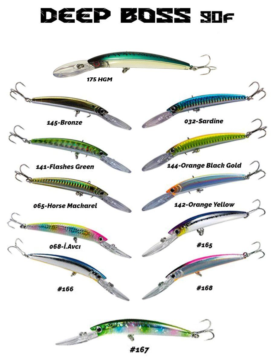 Fujin DeepBoss 90F 9.5gr Maket Balık - 065 Horse Mackerel