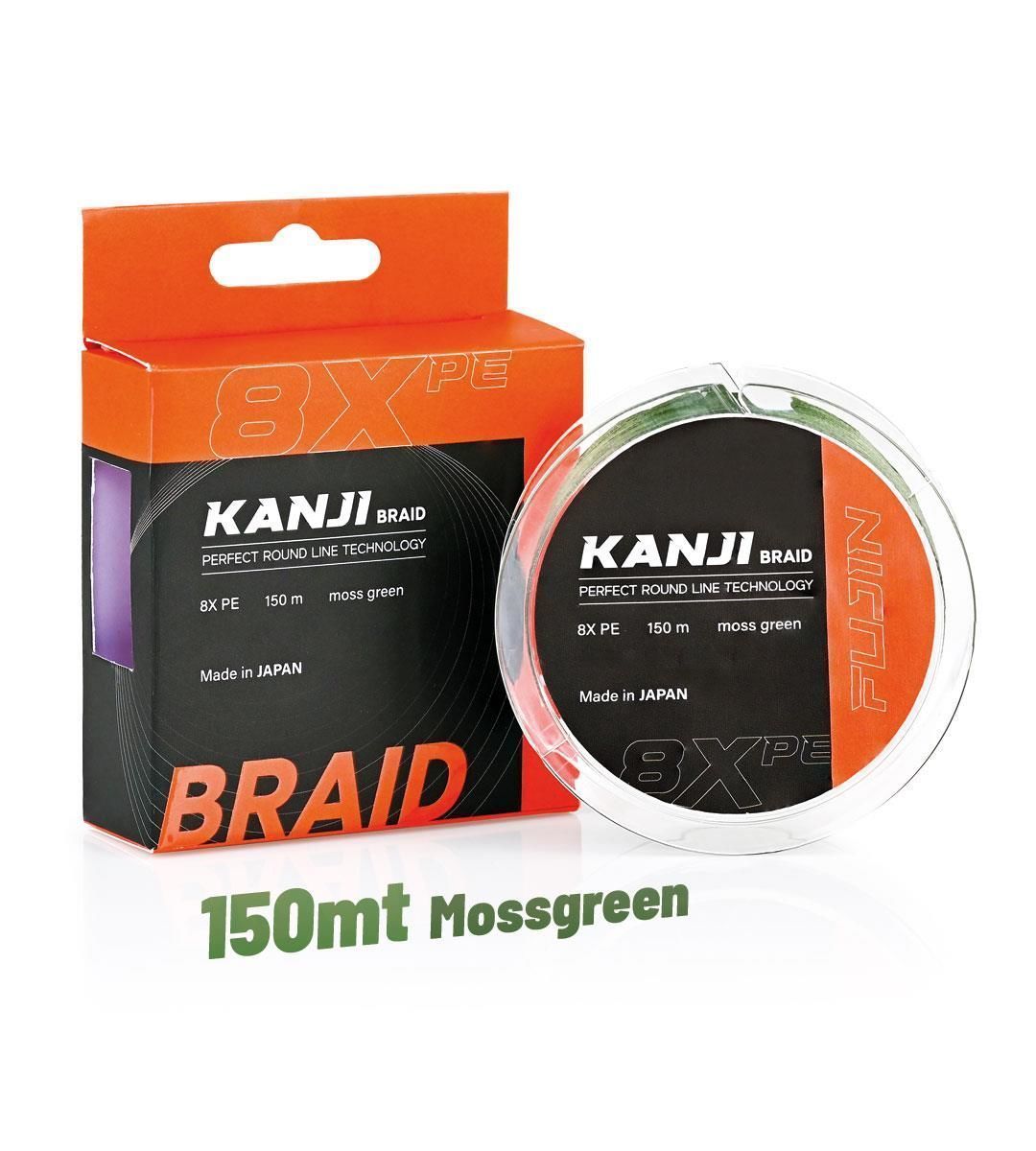 Fujin Kanji 8X 150MT Moss Green Pe Line 0,148 mm
