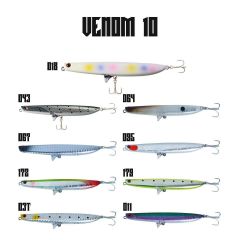 Fujin Venom 10 10.5gr 10cm Maket Balık - 067 Silver Black Head