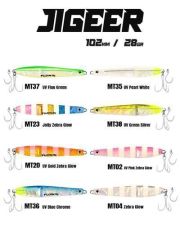 Fujin Jigeer 28gr 102mm Kaşık Yem - MT23 Jolly Zebra Glow