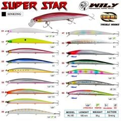 Wily Süper Star 18.5 cm Maket Balık 36 gr (Sinking) - 20
